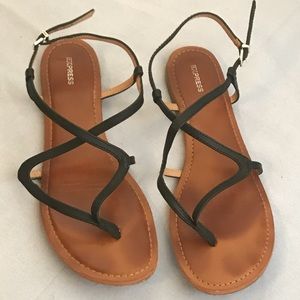 Express Leather Strap Sandals